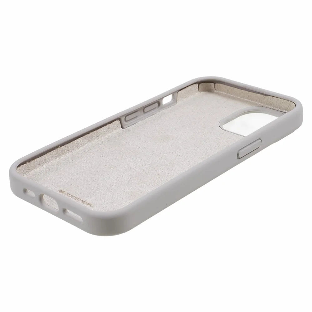 MERCURY GOOSPERY For iPhone 15 Plus Liquid Silicone Protective Case Anti-scratch Phone Cover - Beige - 6