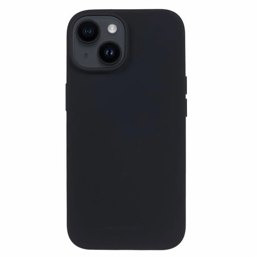 MERCURY GOOSPERY SOFT FEELING Series For iPhone 15 Plus Matte Phone Case Soft TPU Anti-scratch Back Cover - Black - 1