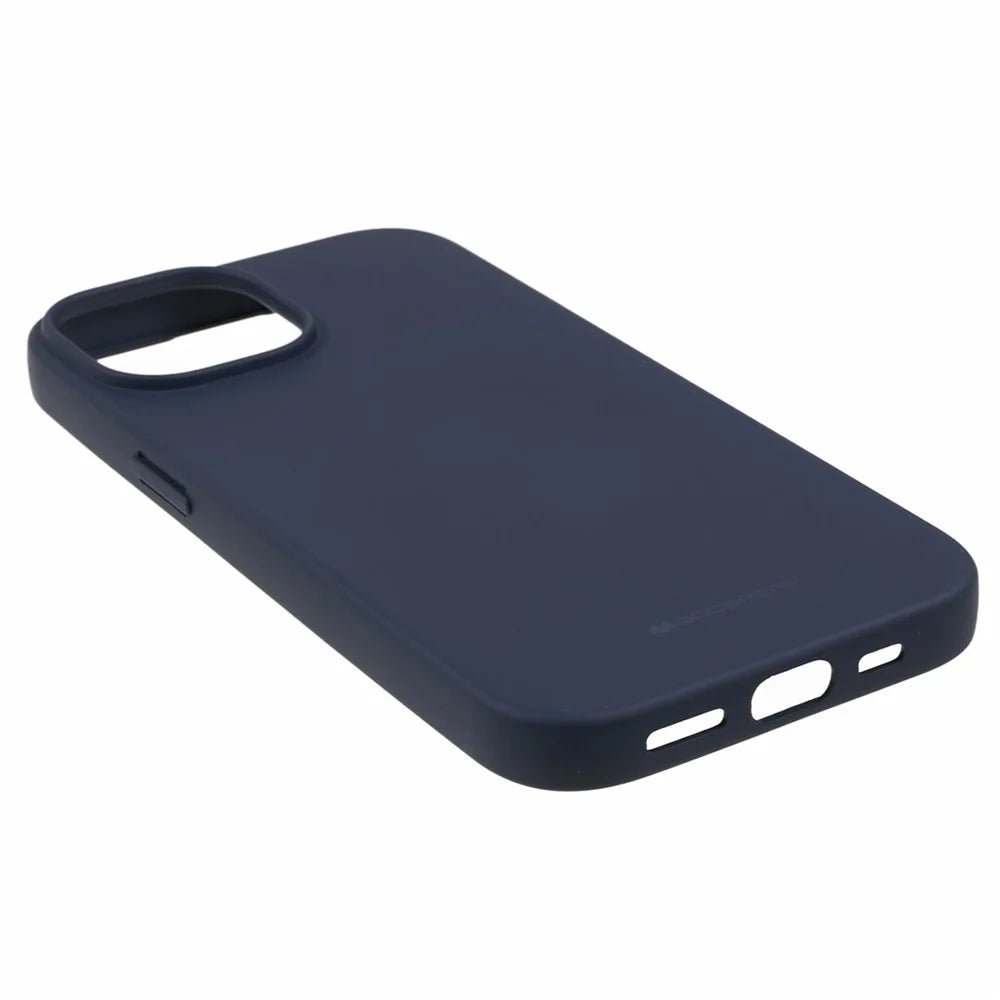 MERCURY GOOSPERY SOFT FEELING Series Matte Phone Case for iPhone 15 Soft TPU Anti-drop Back Cover - Blue - 5