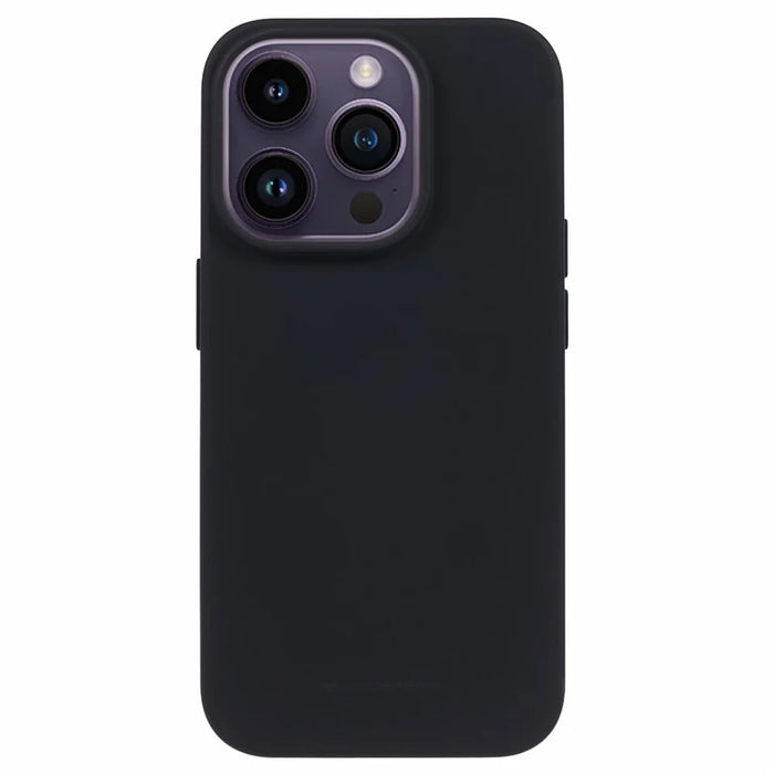 MERCURY GOOSPERY SOFT FEELING Series For iPhone 15 Pro Soft TPU Phone Case Matte Anti-scratch Cover - Black - 1