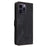 PU Leather Phone Shell for iPhone 15 Plus , Wallet Phone Case RFID Blocking Stand Cover with Strap - Black - 7