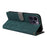 For iPhone 15 Pro Wallet Phone Case RFID Blocking PU Leather Anti-fall Stand Cover with Strap - Green - 4