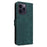 For iPhone 15 Pro Wallet Phone Case RFID Blocking PU Leather Anti-fall Stand Cover with Strap - Green - 7