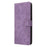 For iPhone 15 Pro Max Wallet Phone Case RFID Blocking PU Leather Anti-fall Stand Cover with Strap - Purple - 6