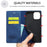 LC.IMEEKE Magnetic Phone Case for iPhone 15 , Microfiber Leather Stand Wallet Cover - Blue - 7