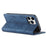 LC.IMEEKE Phone Case for iPhone 15 Pro Max , Magnetic Closure Shell Microfiber Leather Stand Wallet Cover - Blue - 4