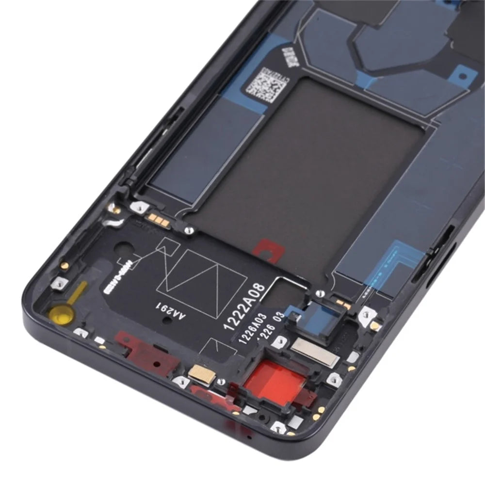 For Oppo Reno7 Pro 5G CPH2293 OEM Grade S AMOLED Screen and Digitizer Assembly + Frame Part (without Logo) - Black - 4