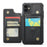 For iPhone 11 Phone Case CASEME C22 Leather Back Cover with RFID Blocking Card Slots - Black - 3