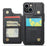 For iPhone 13 Phone Case CASEME C22 Leather Back Cover with RFID Blocking Card Slots - Black - 3