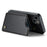 For iPhone 13 Phone Case CASEME C22 Leather Back Cover with RFID Blocking Card Slots - Black - 4