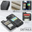 For iPhone 13 Phone Case CASEME C22 Leather Back Cover with RFID Blocking Card Slots - Black - 7