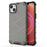 Phone Case For iPhone 15 Plus , TPU+PC Phone Shell Honeycomb Texture Back Cover - Black - 1