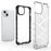 Phone Case For iPhone 15 Plus , TPU+PC Phone Shell Honeycomb Texture Back Cover - Black - 2