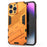 Kickstand Phone Case for iPhone 15 Pro Max , Drop Protection Phone Cover PC+TPU Back Shell - Orange - 1