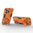 Kickstand Phone Case for iPhone 15 Pro Max , Drop Protection Phone Cover PC+TPU Back Shell - Orange - 2