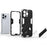 Kickstand Phone Case for iPhone 15 Pro Max , Drop Protection Phone Cover PC+TPU Back Shell - Orange - 3