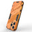 Kickstand Phone Case for iPhone 15 Pro Max , Drop Protection Phone Cover PC+TPU Back Shell - Orange - 4