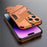 Kickstand Phone Case for iPhone 15 Pro Max , Drop Protection Phone Cover PC+TPU Back Shell - Orange - 5