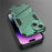 For iPhone 15 Drop Protection Phone Case PC+TPU Back Cover with Kickstand - Green - 5