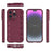 For iPhone 15 Pro Slim-Fit TPU Mobile Phone Case Anti-drop Rugged Cell Phone Back Cover - Wine Red - 7