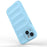 For iPhone 15 Plus Rugged Phone Back Cover Dustproof TPU Case Anti-drop Phone Shell - Baby Blue - 3