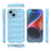 For iPhone 15 Plus Rugged Phone Back Cover Dustproof TPU Case Anti-drop Phone Shell - Baby Blue - 7