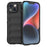 For iPhone 15 Soft TPU Cell Phone Case Anti-drop Rugged Phone Back Cover - Black - 1