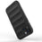 For iPhone 15 Soft TPU Cell Phone Case Anti-drop Rugged Phone Back Cover - Black - 3