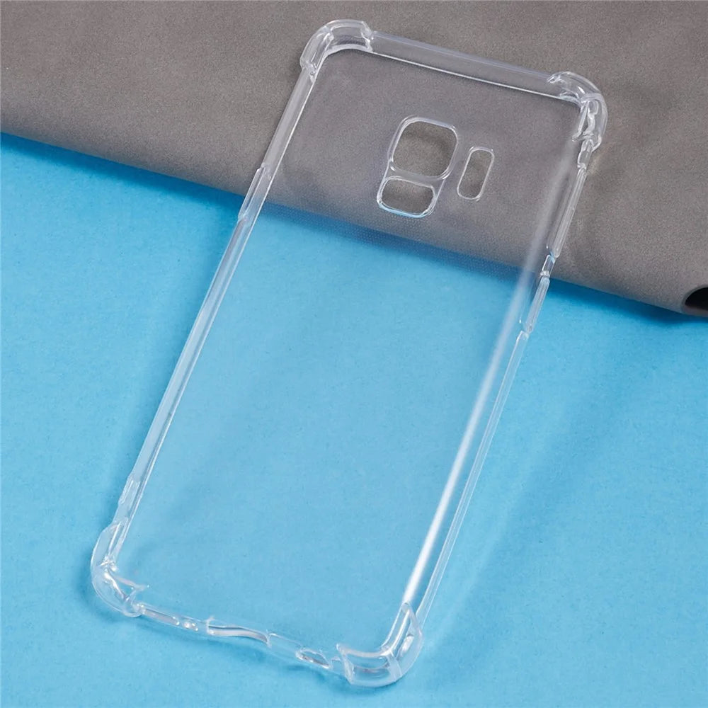 1.5mm Transparent TPU Phone Case for Samsung Galaxy S9 , Four Corner Anti-Drop Phone Cover - 3