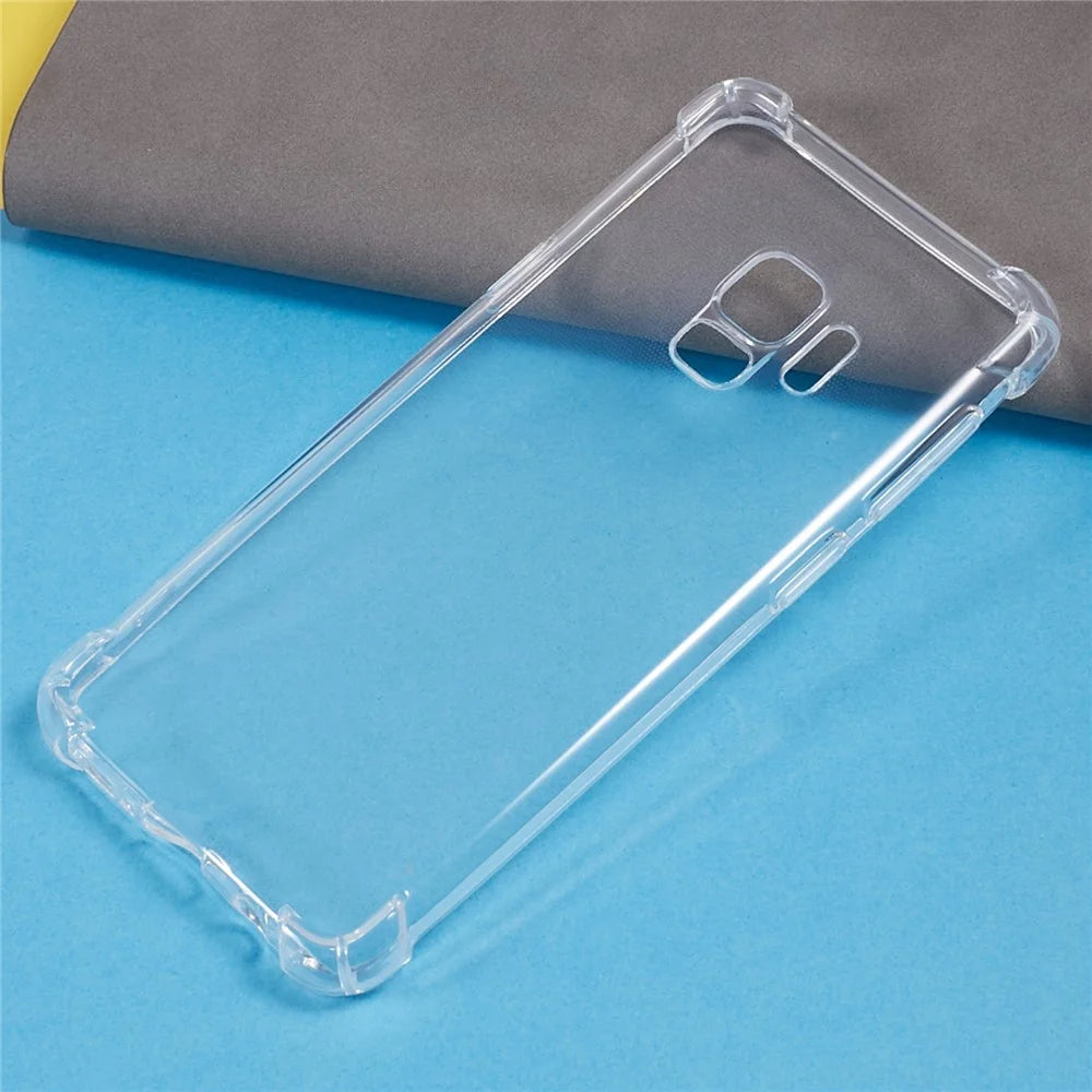 1.5mm Transparent TPU Phone Case for Samsung Galaxy S9 , Four Corner Anti-Drop Phone Cover - 6