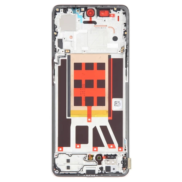 For Oppo Reno9 5G / Reno9 Pro 5G OEM Grade S AMOLED Screen and Digitizer Assembly + Frame Part (without Logo) - Gold - 3