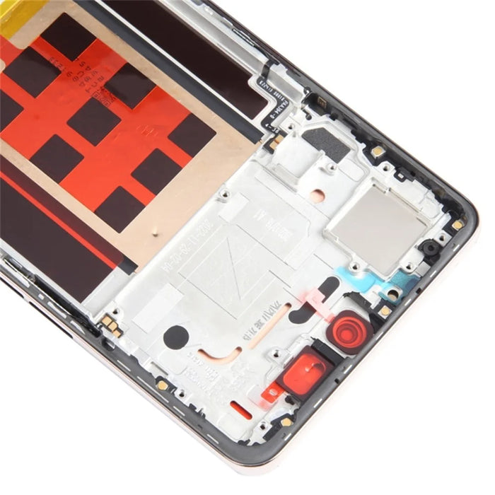 For Oppo Reno9 5G / Reno9 Pro 5G OEM Grade S AMOLED Screen and Digitizer Assembly + Frame Part (without Logo) - Gold - 4