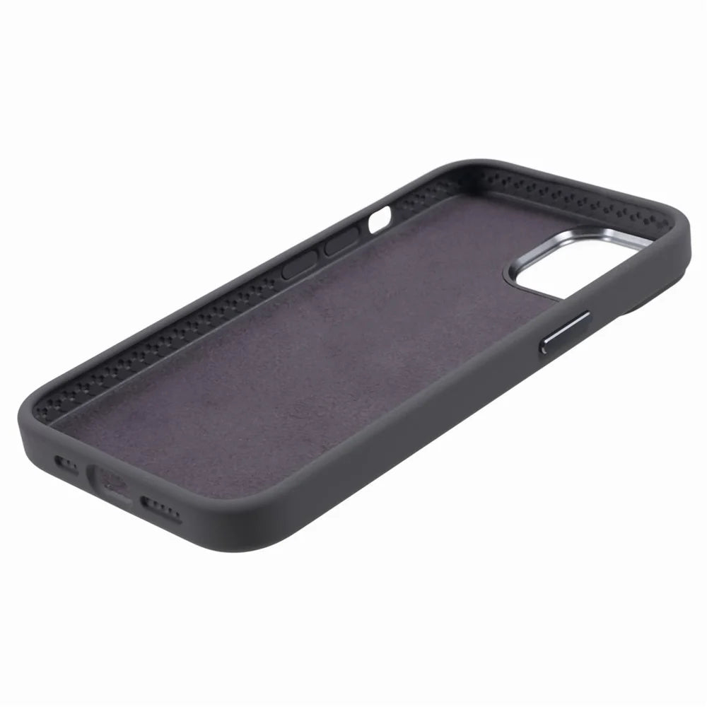 Liquid Silicone+PC Phone Case for iPhone 15 , Aluminum Alloy Camera Frame Back Cover - Charcoal Grey - 6