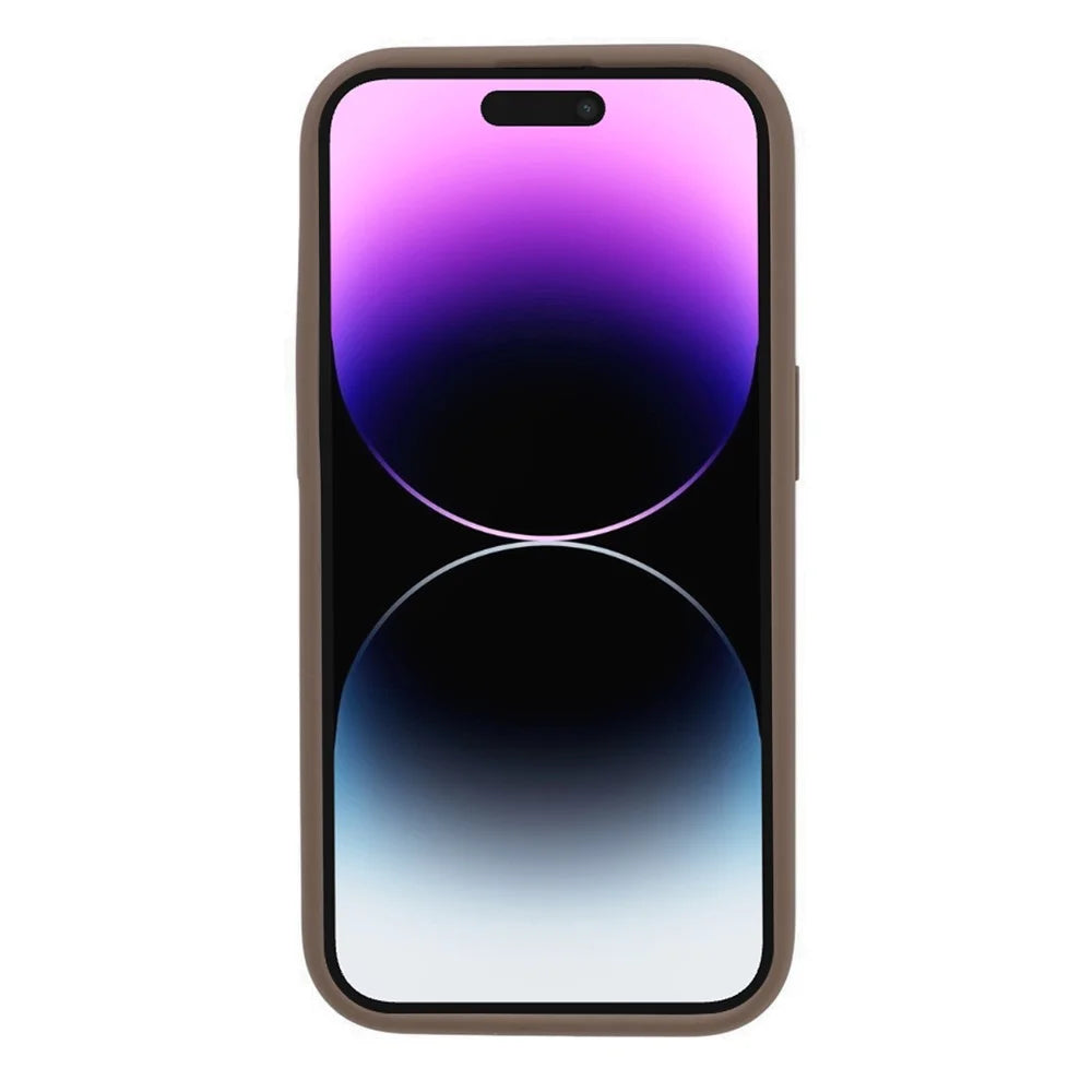 Liquid Silicone+PC Case for iPhone 14 Pro Shockproof Phone Case Anti-Drop Precise Cutout Phone Cover - Khaki - 2
