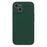 For iPhone 15 Plus Precise Cutout Liquid Silicone+PC Phone Case Mobile Phone Protective Cover - Army Green - 1
