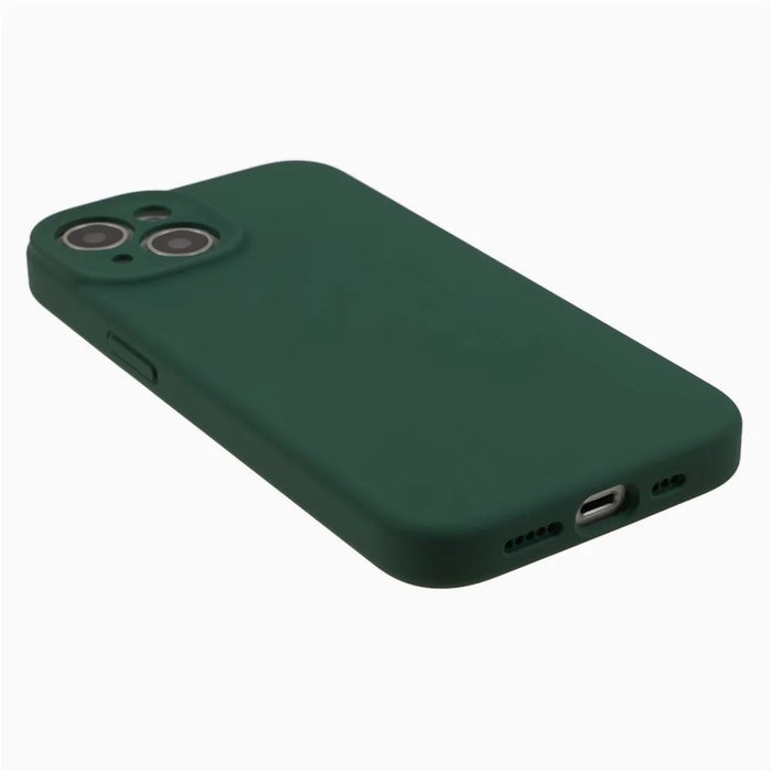 Protective Phone Case for iPhone 13 , Liquid Silicone+PC Precise Cutout Anti-drop Cover - Army Green - 5