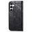 For Samsung Galaxy S23 FE PU Leather Phone Case Butterfly Imprinted Wallet Stand Phone Cover - Black - 4