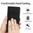 For iPhone 15 Pro Max Flower Imprinted Leather Phone Case Anti-drop Wallet Stand Cover - Black - 6