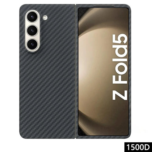 For Samsung Galaxy Z Fold5 5G Case 1500D Coarse Texture Aramid Fiber Folding Phone Case Phone Cover - 1