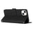 For iPhone 15 Plus Heart Imprinted Phone Leather Case Wallet Stand Phone Cover - Black - 3