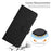 For iPhone 15 Plus Heart Imprinted Phone Leather Case Wallet Stand Phone Cover - Black - 5