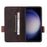 For Samsung Galaxy S23 FE Anti-Scratch PU Leather Wallet Stand Phone Case Hardware Decor Protective Cover - Coffee - 2