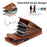 For iPhone 15 RFID Blocking Phone Case Multiple Card Slots Ring Kickstand PU Leather+TPU Fall-proof Cover - Brown - 7