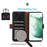For Samsung Galaxy F34 5G / M34 5G RFID Blocking Wallet Stand Cover Genuine Cow Leather Shockproof Phone Case - Black - 4