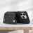 ABEEL Style 01 For iPhone 15 Plus Litchi Texture Kickstand Card Holder Back Case PU Leather+TPU+PC Phone Cover - Black - 2
