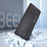 ABEEL For Samsung Galaxy Z Fold5 5G Kickstand Back Cover Nappa Texture Genuine Cow Leather+PC Phone Case with Front Screen Film - Black - 5