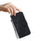 Slim-Fit Cover for iPhone 13 Pro Max , Stand Imprinted Pattern Wallet PU Leather Shockproof Phone Case - Black - 6