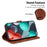 For Wiko Y82 Imprinted 7-Shape Pattern Leather Phone Case Flip Stand Wallet Cover - Brown - 3