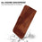 For Wiko Y82 Imprinted 7-Shape Pattern Leather Phone Case Flip Stand Wallet Cover - Brown - 7