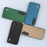 ABEEL For Samsung Galaxy S23 FE Phone Cover Litchi Texture Cowhide Leather Coated PC+TPU Case - Khaki - 5
